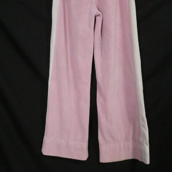 BONGO | medium | Pink Velour Sweatpants | Side White Stripes | 4 Grey Star Back - Picture 14 of 16